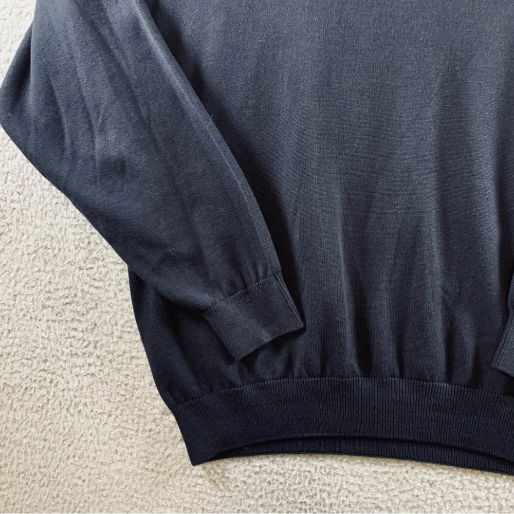 Tommy Hilfiger Golf Sweater Men's Long Sleeve‎ V Neck Pullover Cotton Navy XXL